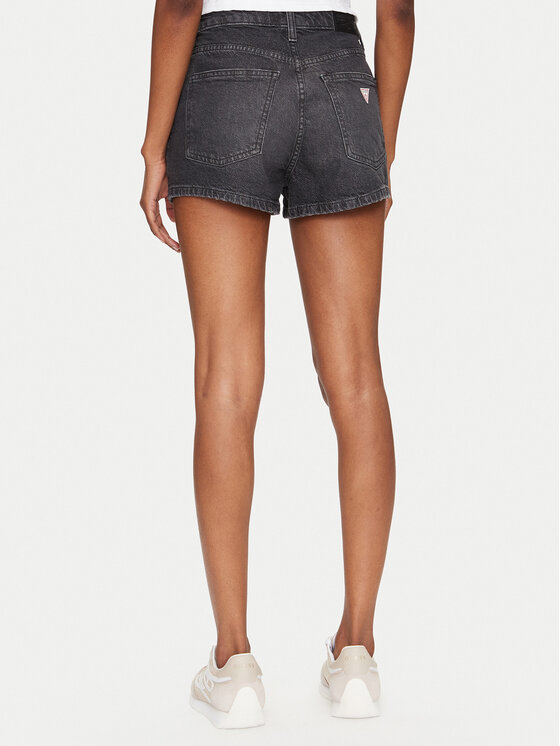 Guess Guess Джинсові шорти W5GD0Y D5M71 Чорний Regular Fit
