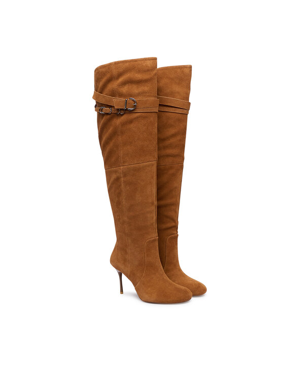 PINKO PINKO Čižmy Polly 02 SD0281 P002 Hnedá