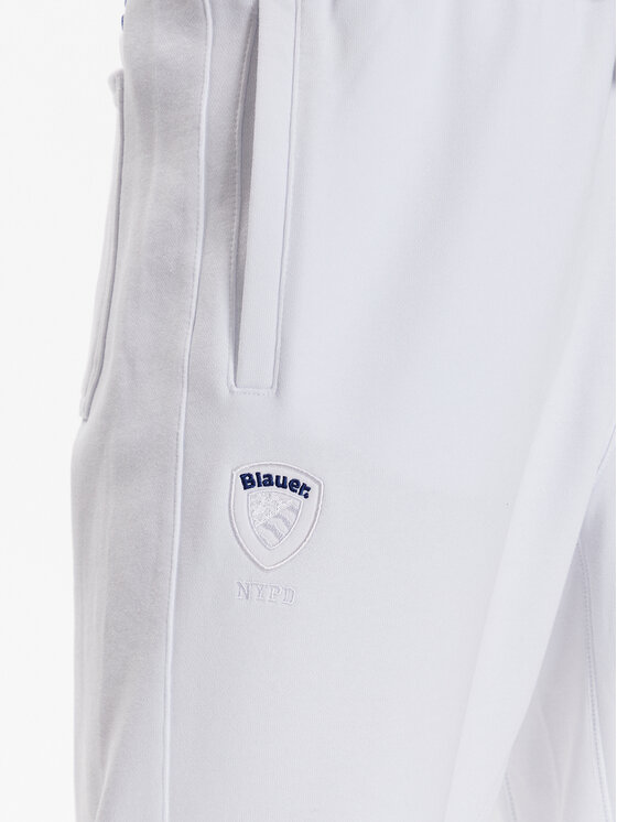 Blauer Blauer Долнище анцуг 23SBLUF07089 005662 Бял Relaxed Fit
