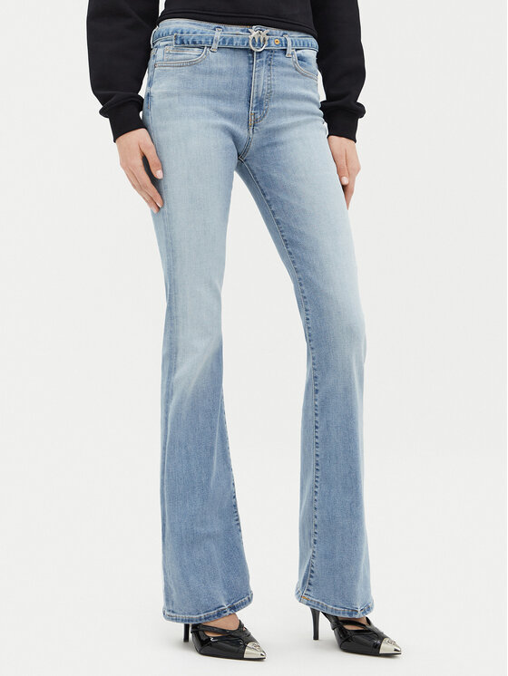 PINKO PINKO Дънки Flora 100166 Син Flare Fit