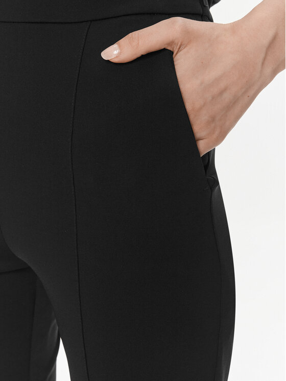 Max Mara Leisure Max Mara Leisure Παντελόνι υφασμάτινο Glasgow 2416781017 Μαύρο Regular Fit