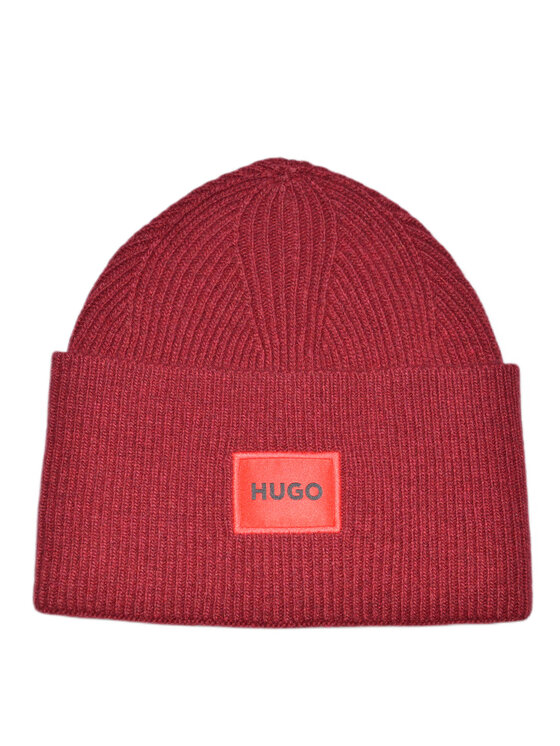 BOSS Boss Czapka Beanie Czerwony