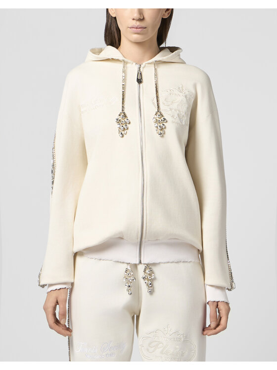 PHILIPP PLEIN PHILIPP PLEIN Bluza 30517 Biały Regular Fit