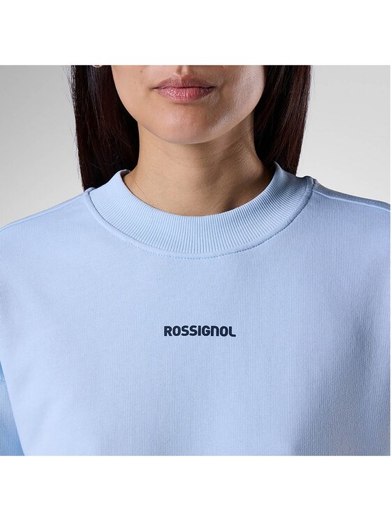 Rossignol Rossignol Bluza W Logo Cn Niebieski jasny Regular Fit