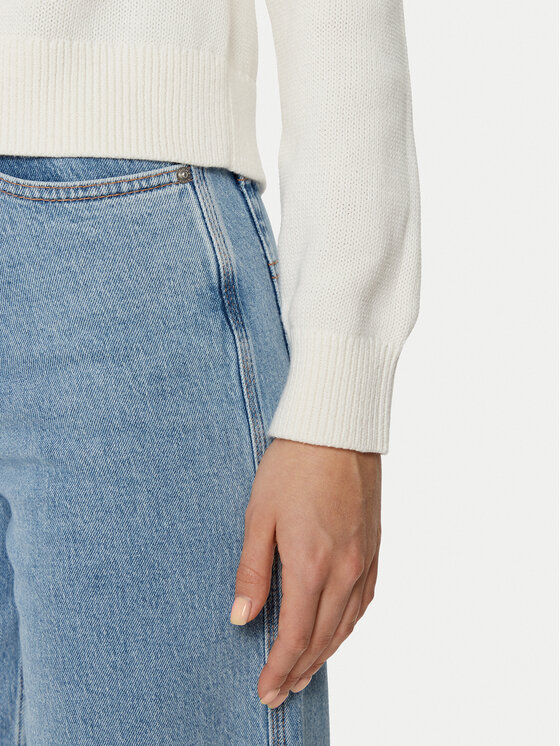 Tommy Jeans Tommy Jeans Пуловер Center Flag DW0DW19335 Екрю Regular Fit