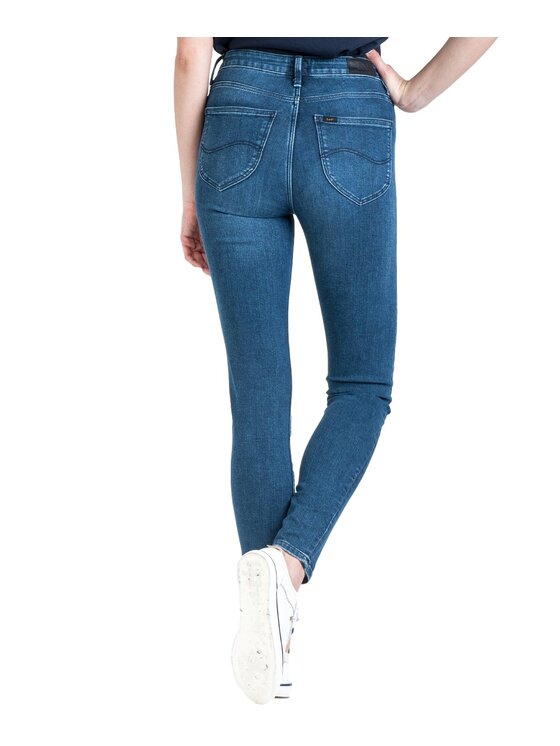 Lee Lee Jeansy L626LSJQ Niebieski Skinny Fit