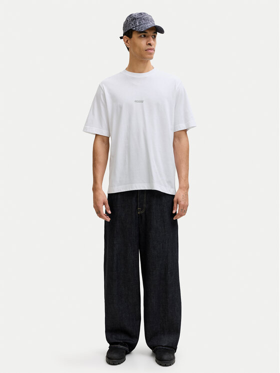 Jack & Jones Jack & Jones Tričko Club 12289842 Biela Relaxed Fit