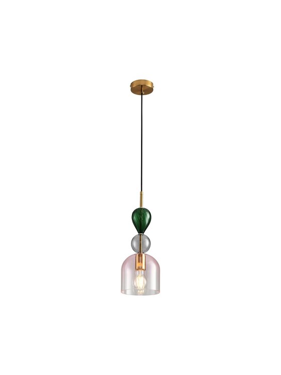 MIAhome MIAhome Lampa wisząca PASTELLO PINK kolorowa 15 cm Kolorowy