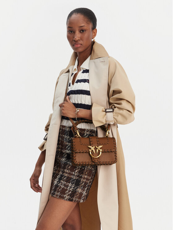 PINKO PINKO Torbica Love One Mini Cl. AI 25-26 PLTT 100059 A2OR Smeđa