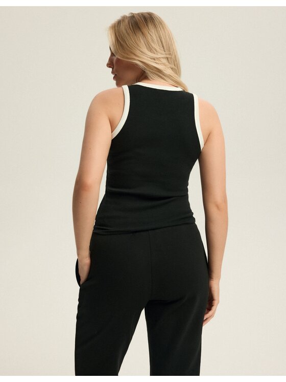 Esotiq Esotiq Top 43764 Czarny Regular Fit