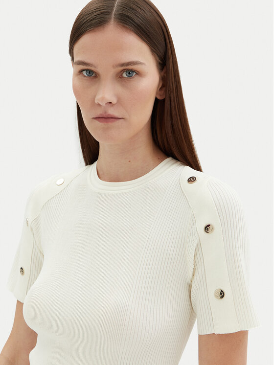 Motivi Motivi Светр M5876000937N Білий Slim Fit