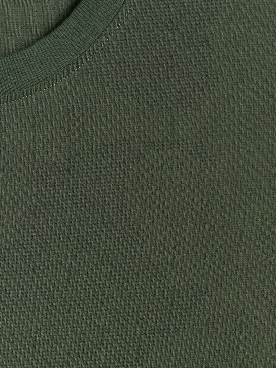 4F 4F T-Shirt ESSENTIALS Khaki Regular Fit
