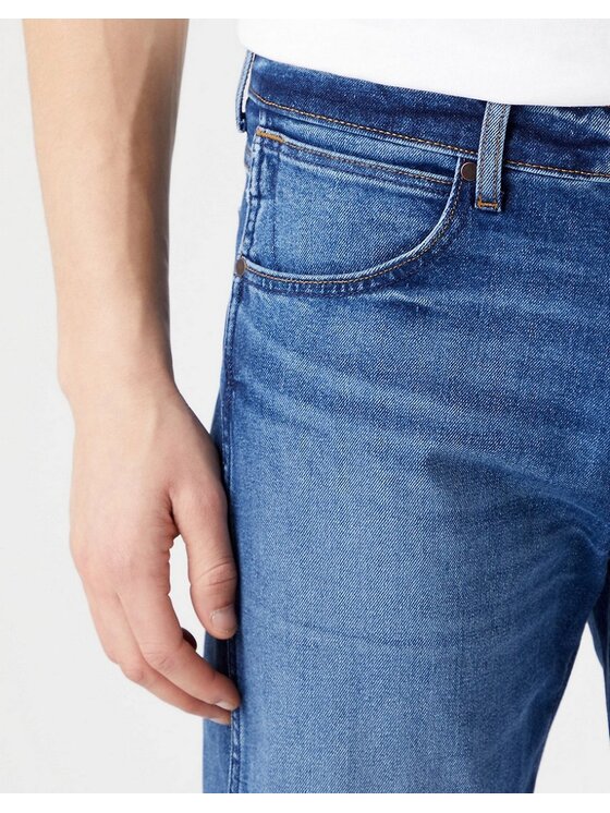 Wrangler Wrangler Jeansy FRONTIER Niebieski Straight Fit