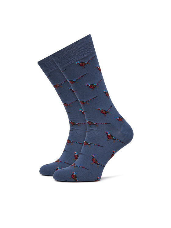 Barbour Calzini lunghi da uomo Mavin Pheasant MSO0068BU74 Blu, taglia : M