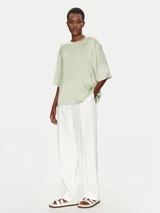 ViCOLO ViCOLO Blúzka TD0013 Zelená Relaxed Fit