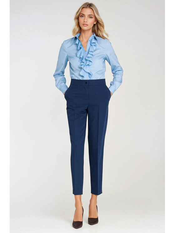 NIFE NIFE Dámské kalhoty SD117 Modrá Authentic Slim Fit