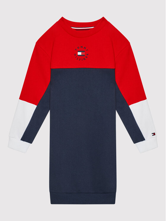 Tommy Hilfiger Φόρεμα καθημερινό Colorblock KG0KG05745 Σκούρο μπλε ...