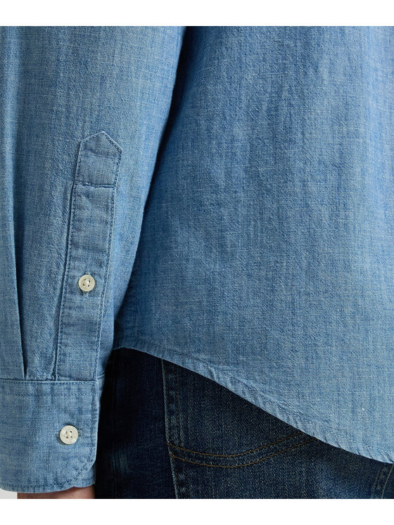 Lee Lee Koszula jeansowa 112376561 Niebieski Regular Fit