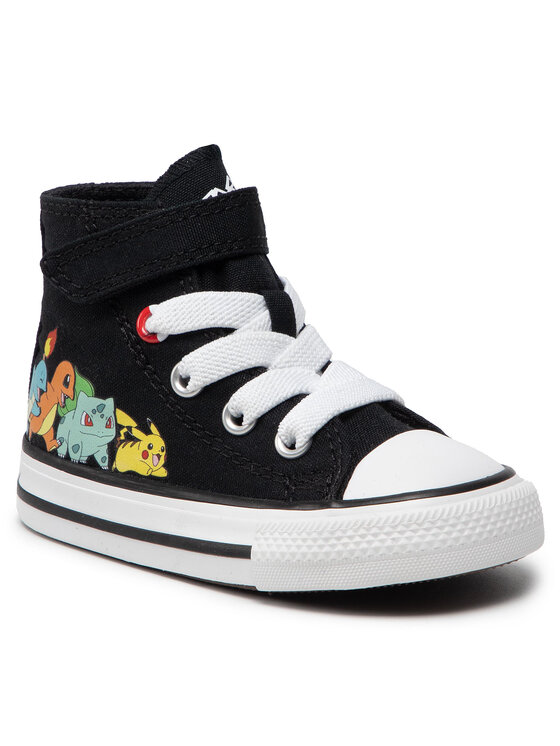 Converse Converse Tornacipő POKEMON Chuck Taylor All Star Hi A01229C Fekete