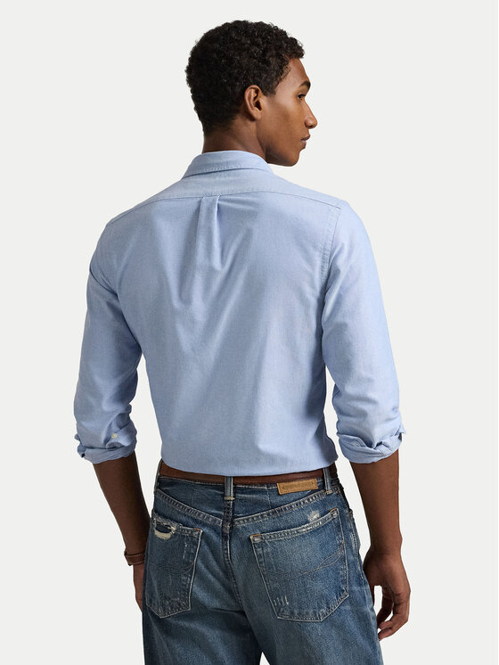 Polo Ralph Lauren Polo Ralph Lauren Риза Core Replen 710549084 Светлосиньо Slim Fit