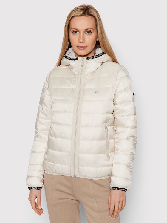 Tommy Jeans Tommy Jeans Giubbotto invernale Quilted DW0DW09350 Beige Relaxed Fit