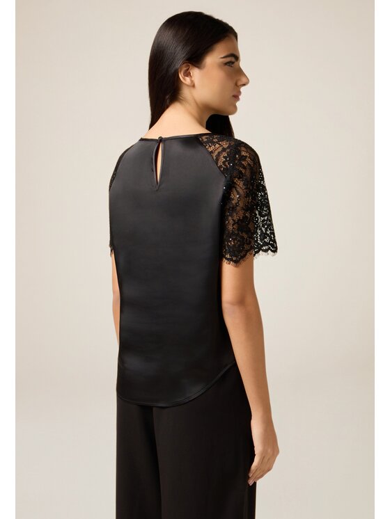 Oltre Oltre Blusa 2024R003112N033 Nero Regular Fit