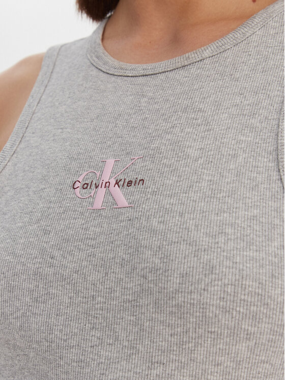 Calvin Klein Jeans Calvin Klein Jeans Sukienka codzienna Monologo Baby LV047F242G Szary Slim Fit