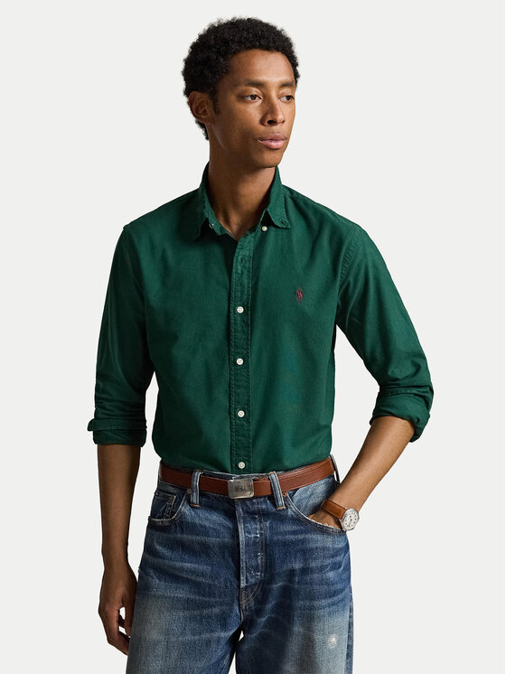 Polo Ralph Lauren Polo Ralph Lauren Сорочка 710805564518 Темно-зелений Regular Fit