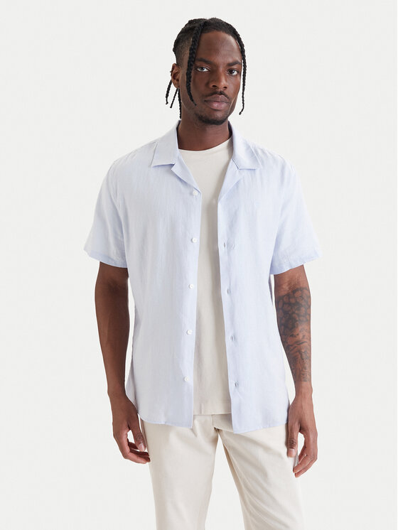 Calvin Klein Cămașă LV04LF137G Violet Relaxed Fit