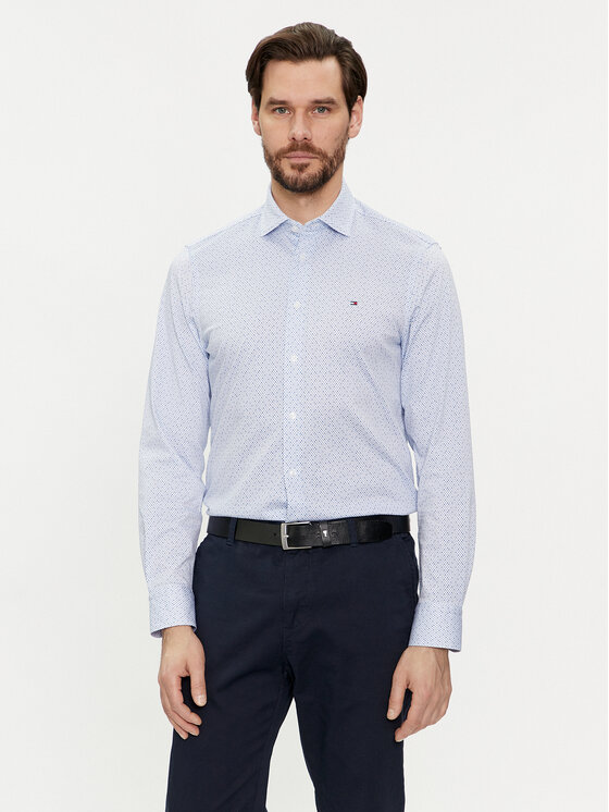 Tommy Hilfiger Tommy Hilfiger Košeľa MW0MW33826 Modrá Slim Fit