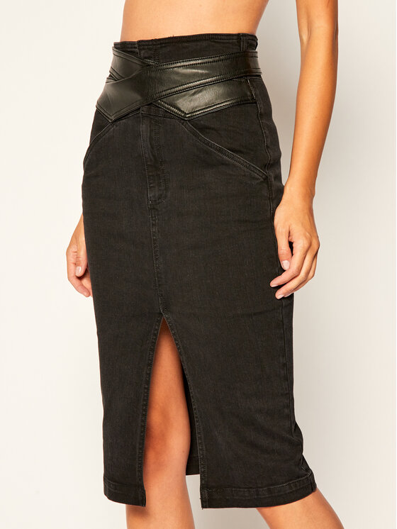 Pinko Gonna di jeans Elsa Al 20-21 PDEN 1J10J1 Y6FG Nero Slim Fit •  Modivo.it