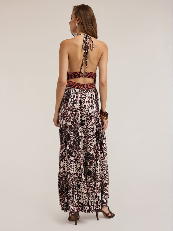 Motivi Motivi Abito da sera 7057Q103464N0S1 Marrone Flared Fit