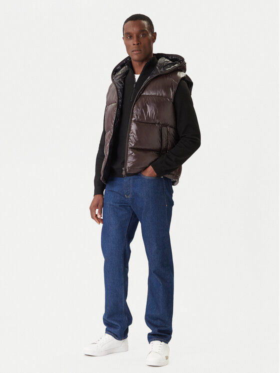 Save The Duck Save The Duck Жилет D80296M LOVE21 Коричневий Regular Fit