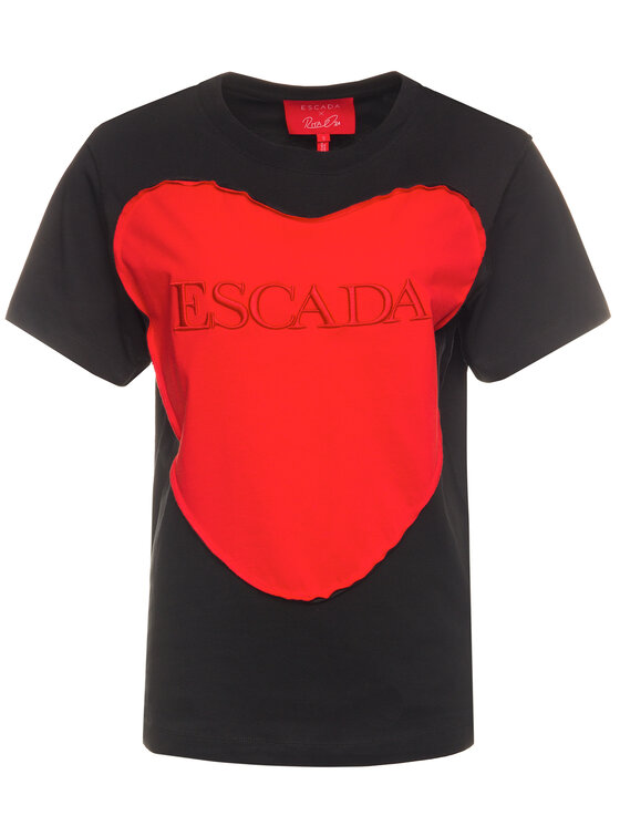 Escada Sport Escada Sport Тишърт RITA ORA Eherz 5032171 Черен Regular Fit