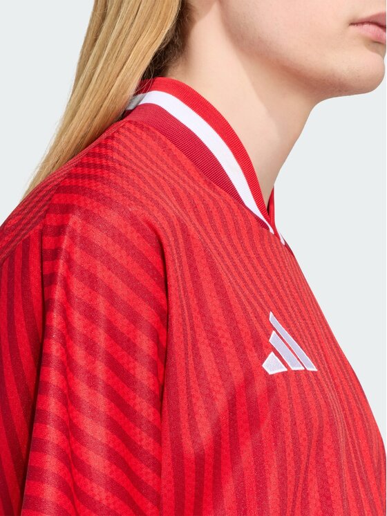 adidas adidas Koszulka techniczna 169202 Czerwony Loose Fit