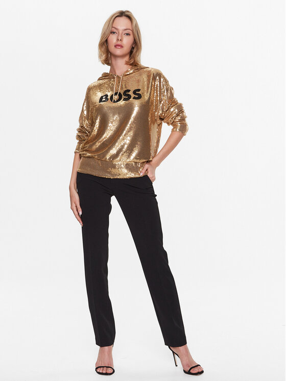 Hugo boss sweatshirt on sale gold