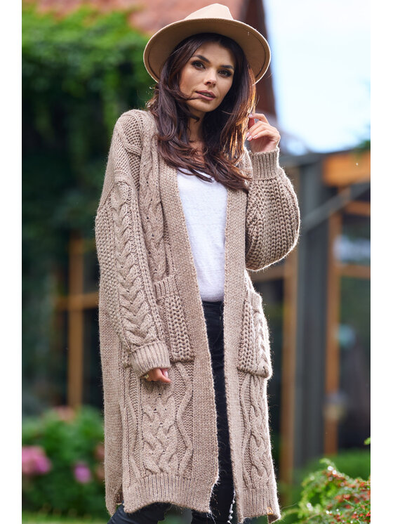 Awama Awama Maglione A393 Beige Basic Fit