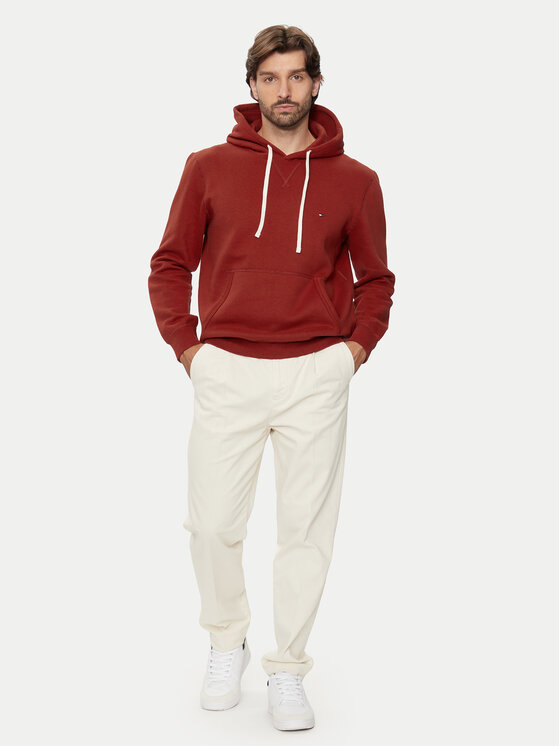 Tommy Hilfiger Tommy Hilfiger Pulóver Essential MW0MW37230 Piros Regular Fit