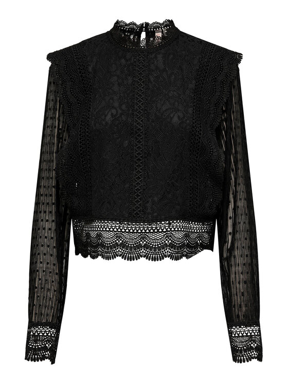 ONLY ONLY Bluzka 15305687 Czarny Regular Fit