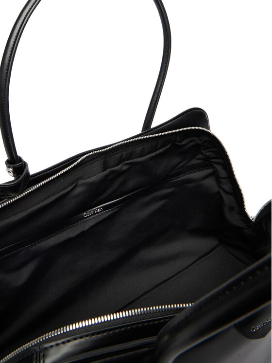Calvin Klein Calvin Klein Kabelka Emblem Trio Large Work Bag LV04F3368G Černá