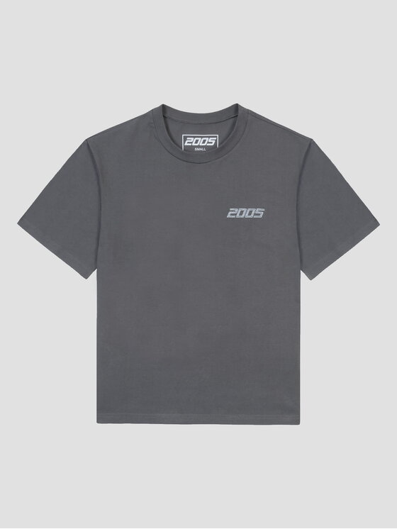 2005 2005 Tričko basic Sivá Oversize