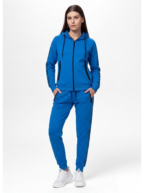 PITBULL PITBULL Bluza TAPE EXPLORY Niebieski Regular Fit