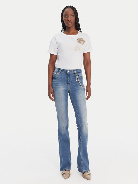Liu Jo Liu Jo Тишърт WA6413 JS904 Бял Regular Fit