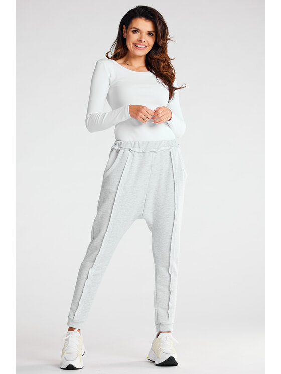 Infinite You Infinite You Dámske nohavice M274 Sivá Basic Fit