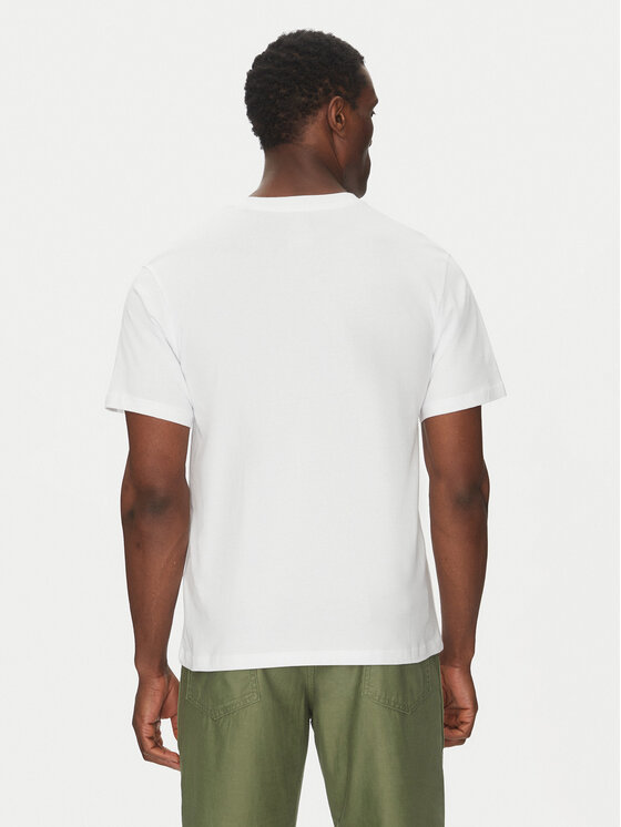 Element Element T-Shirt ELYKT00168 Biały Regular Fit