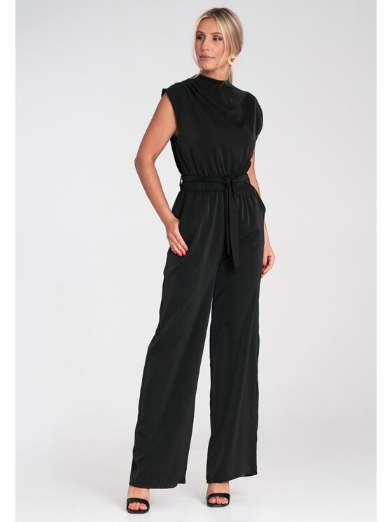 FIGL FIGL Overal M1196 Černá Regular Fit