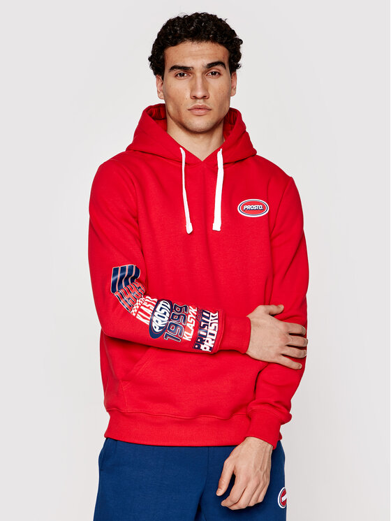 Felpa KLASYK Burnout 2013 Rosso Regular Fit