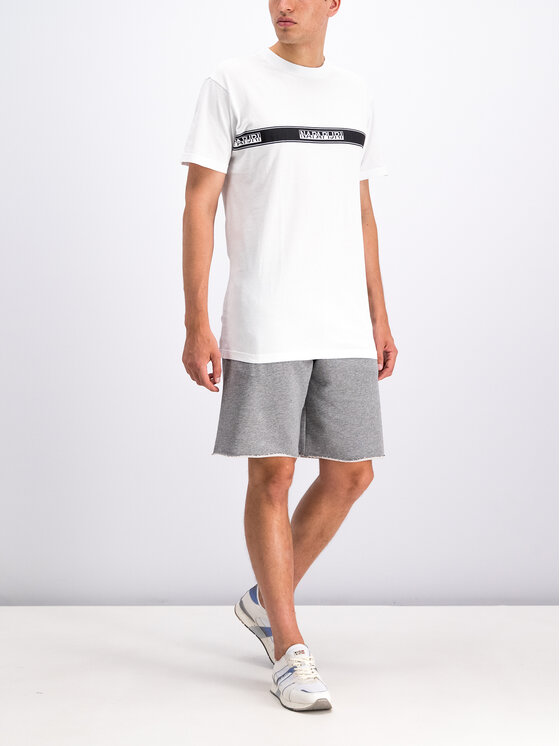 Napapijri Napapijri Tričko Sagar N0YHUD Biela Regular Fit