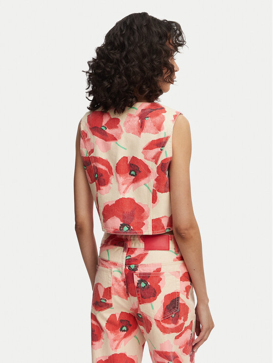 French Connection French Connection Telovnik Poppy 7G9A9 Rdeča Slim Fit