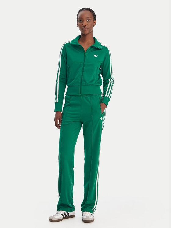 adidas adidas Majica dugih rukava Firebird Classic KD1333 Zelena Regular Fit